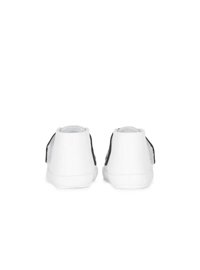 Balmain Baby 19 Months Kids Velcro Trainers White