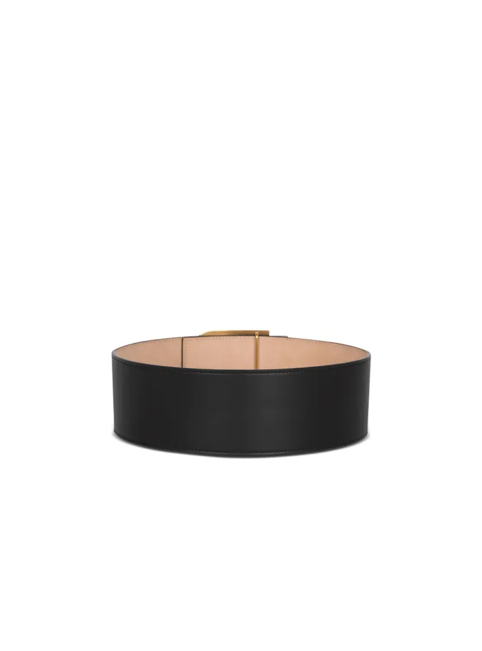 Balmain Belts Women BBelt In Leather Black