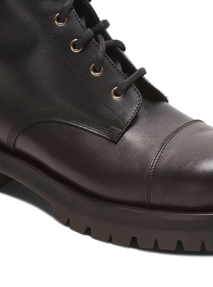 Balmain Boots And Rangers Men Charlie Leather Ranger Boots Black