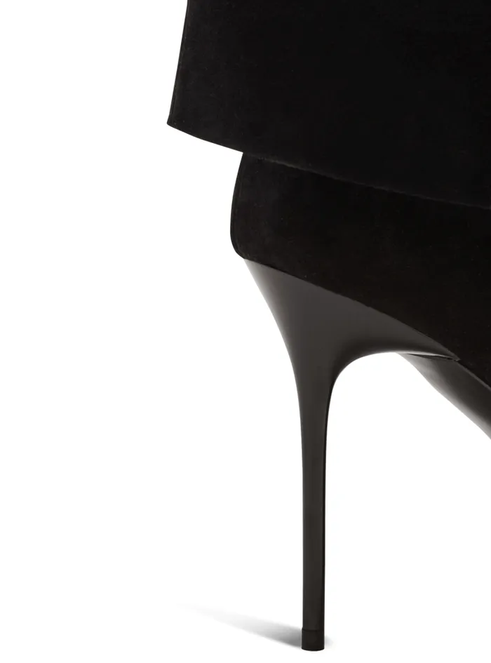 Balmain Boots Women Ariel Suede Boots Black