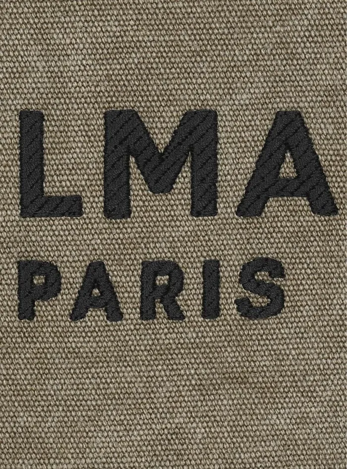 Balmain Crossbody Bags Women BArmy Canvas And Leather Clutch Khaki