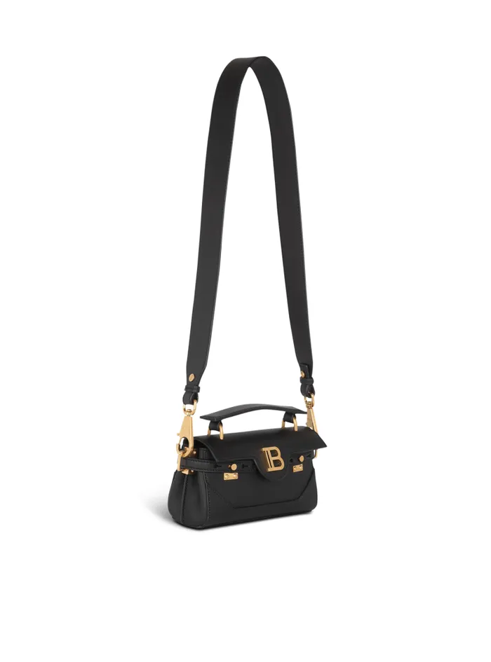 Balmain Crossbody Bags Women BBuzz 19 Leather Bag Black