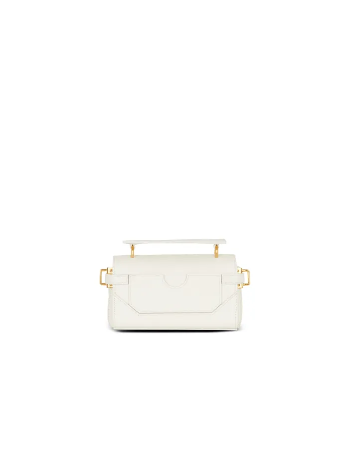 Balmain Crossbody Bags Women BBuzz 19 Monogram Grained Leather Bag Beige