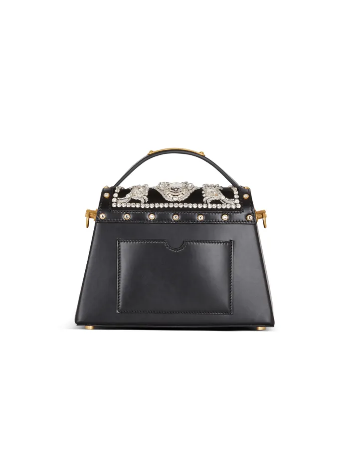 Balmain Crossbody Bags Women BBuzz Dynasty Bag In Embroidered Satin Black