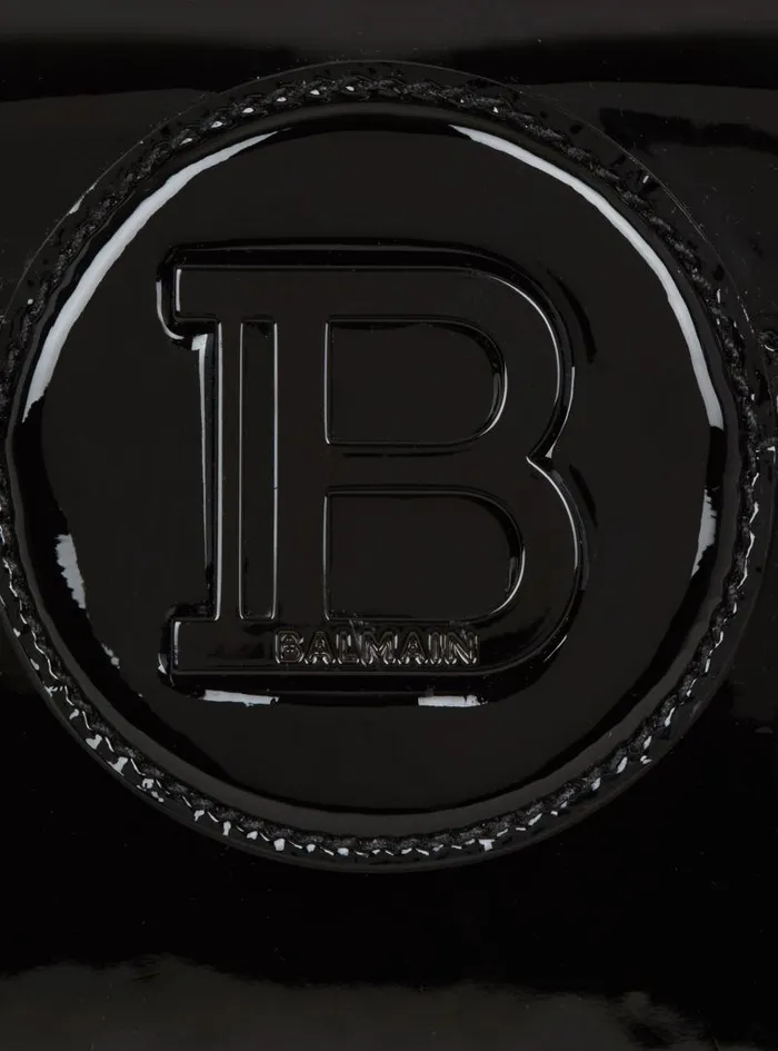 Balmain Crossbody Bags Women BBuzz Dynasty Bag In Patent Leather Black