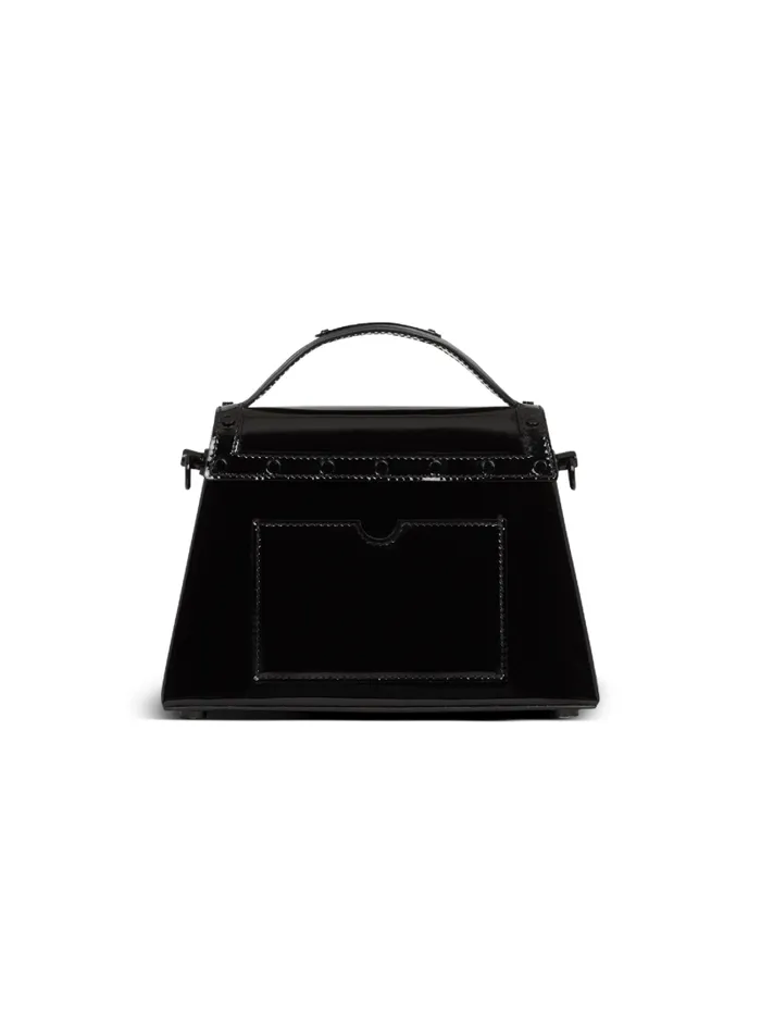 Balmain Crossbody Bags Women BBuzz Dynasty Bag In Patent Leather Black