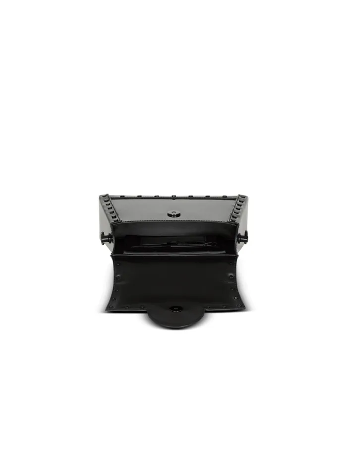 Balmain Crossbody Bags Women BBuzz Dynasty Bag In Patent Leather Black