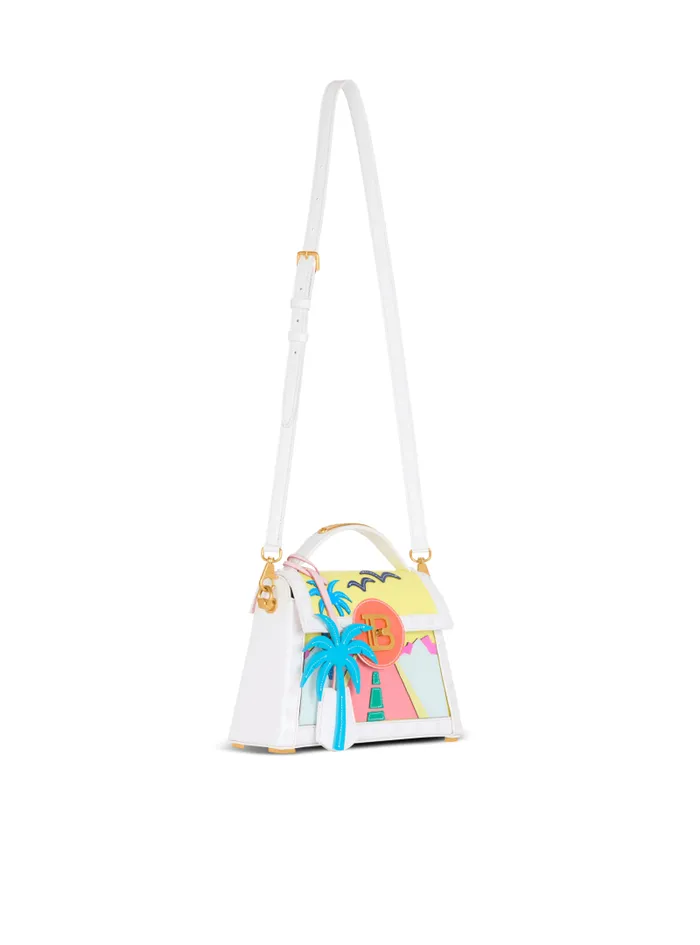 Balmain Crossbody Bags Women BBuzz Dynasty Calfskin And Postcard Patchwork Bag Multicolor