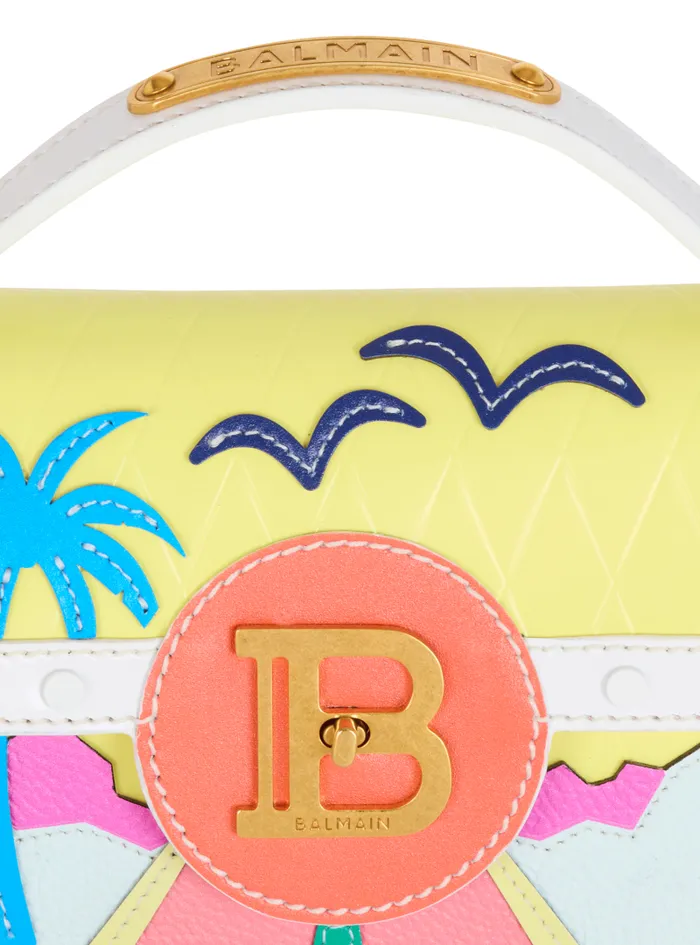 Balmain Crossbody Bags Women BBuzz Dynasty Calfskin And Postcard Patchwork Bag Multicolor