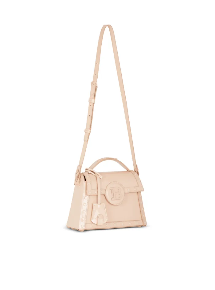 Balmain Crossbody Bags Women BBuzz Dynasty Patent Leather Bag Beige