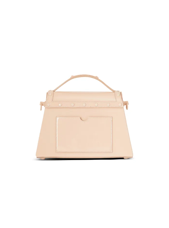 Balmain Crossbody Bags Women BBuzz Dynasty Patent Leather Bag Beige