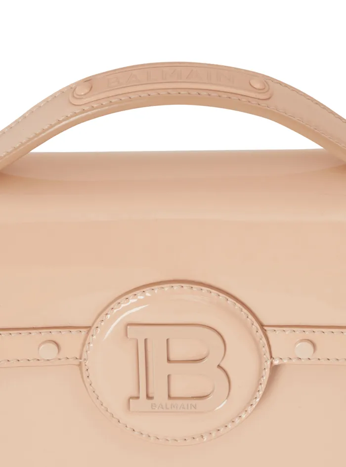 Balmain Crossbody Bags Women BBuzz Dynasty Patent Leather Bag Beige