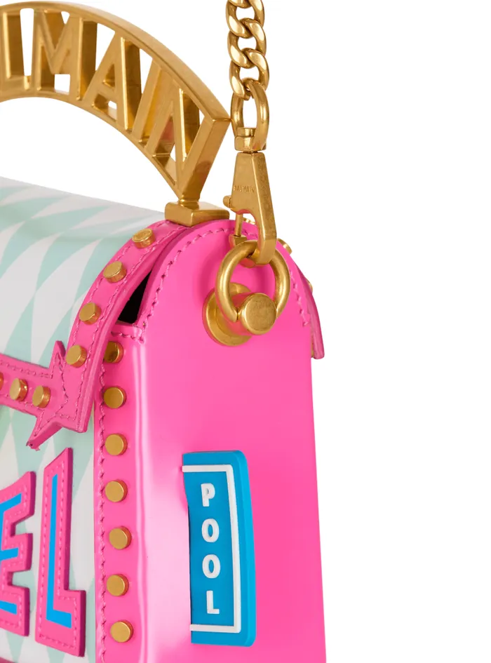 Balmain Crossbody Bags Women BBuzz Dynasty Small Bag In Printed Calfskin Multicolor