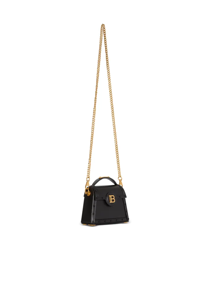 Balmain Crossbody Bags Women BBuzz Dynasty Small Leather Bag Black