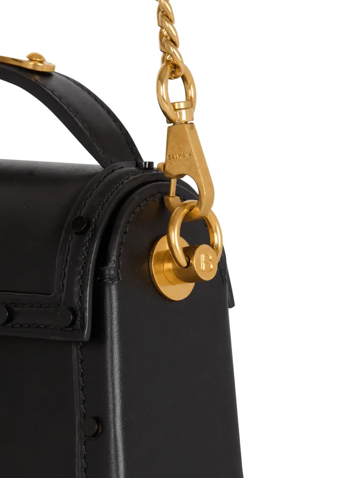 Balmain Crossbody Bags Women BBuzz Dynasty Small Leather Bag Black