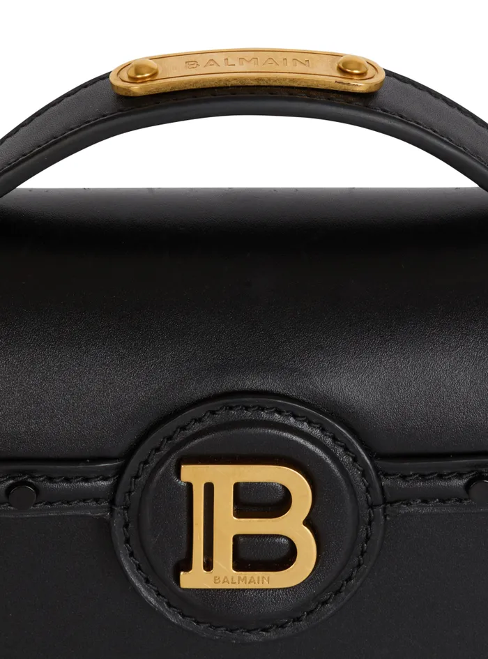 Balmain Crossbody Bags Women BBuzz Dynasty Small Leather Bag Black