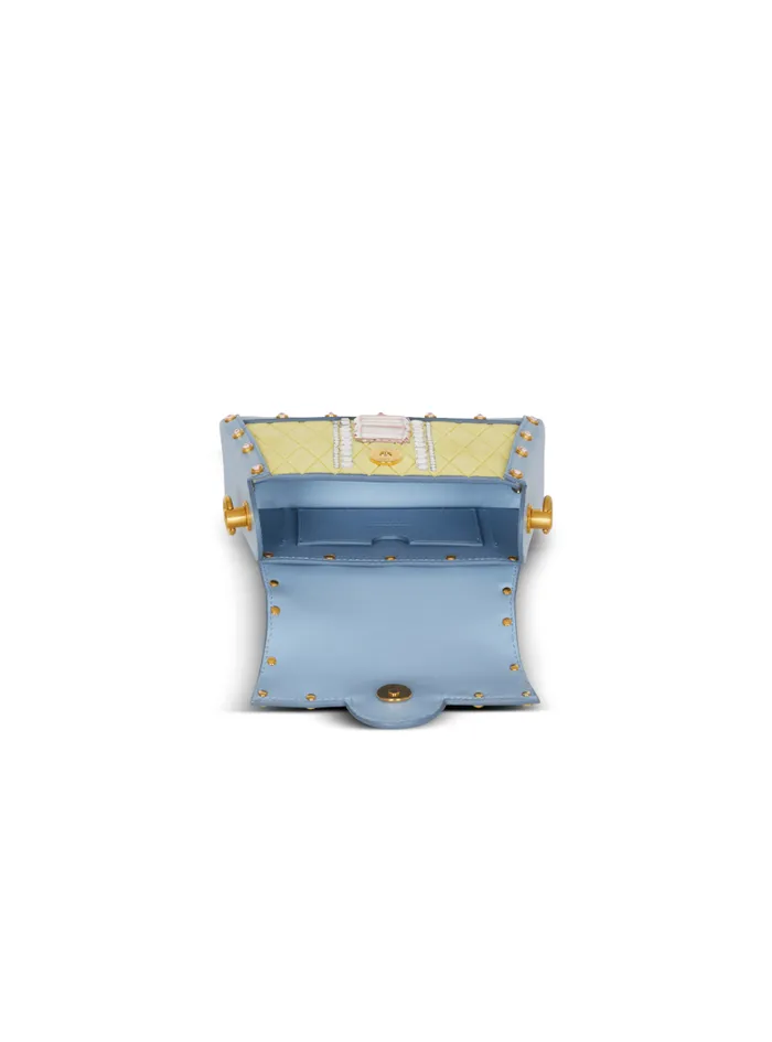 Balmain Crossbody Bags Women BBuzz Dynasty Small Suede Bag With Embroidery Multicolor