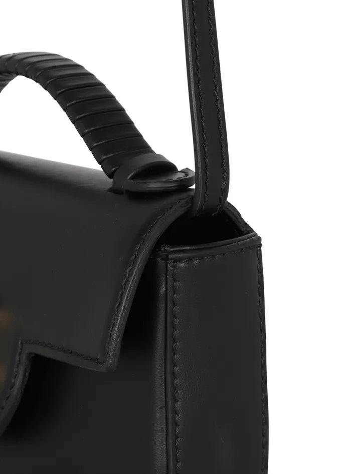 Balmain Crossbody Bags Women BBuzz Mini Leather Bag Black