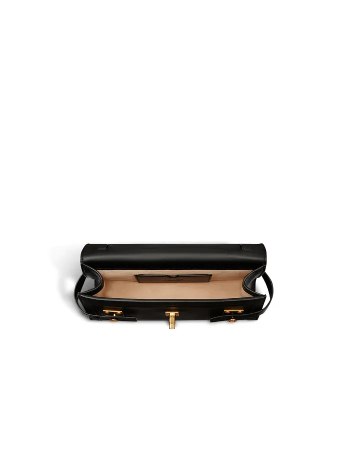 Balmain Crossbody Bags Women BBuzz Pouch 23 Leather Clutch Black