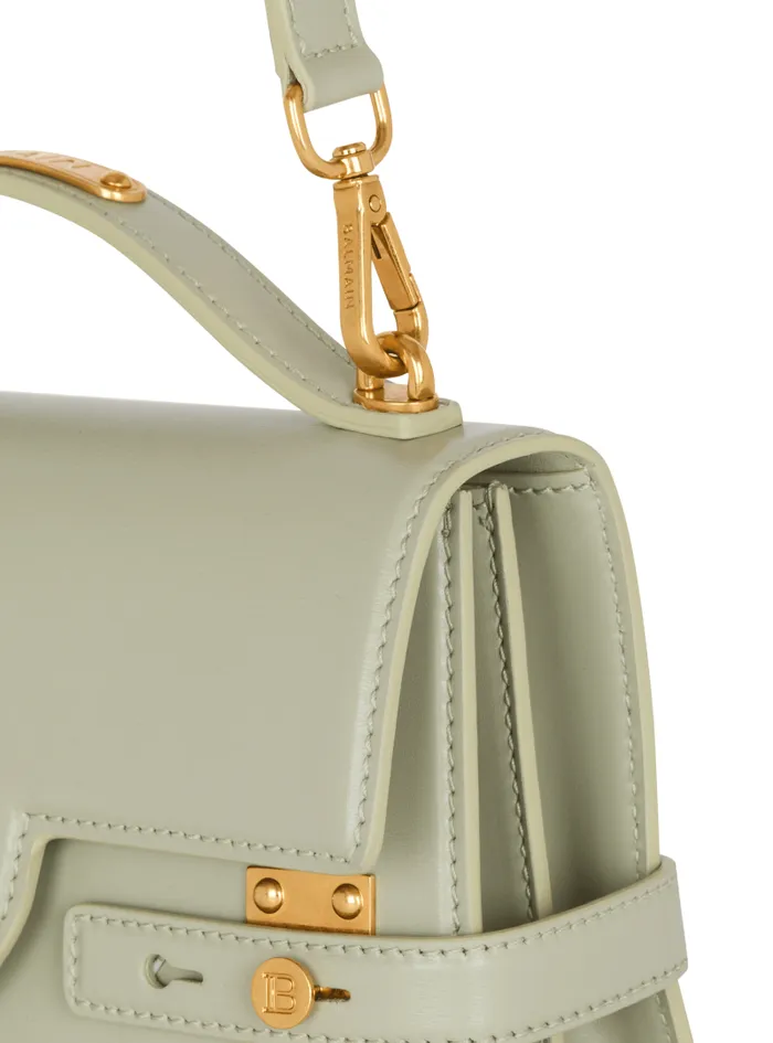 Balmain Crossbody Bags Women BBuzz Shoulder 24 Calfskin Bag Green