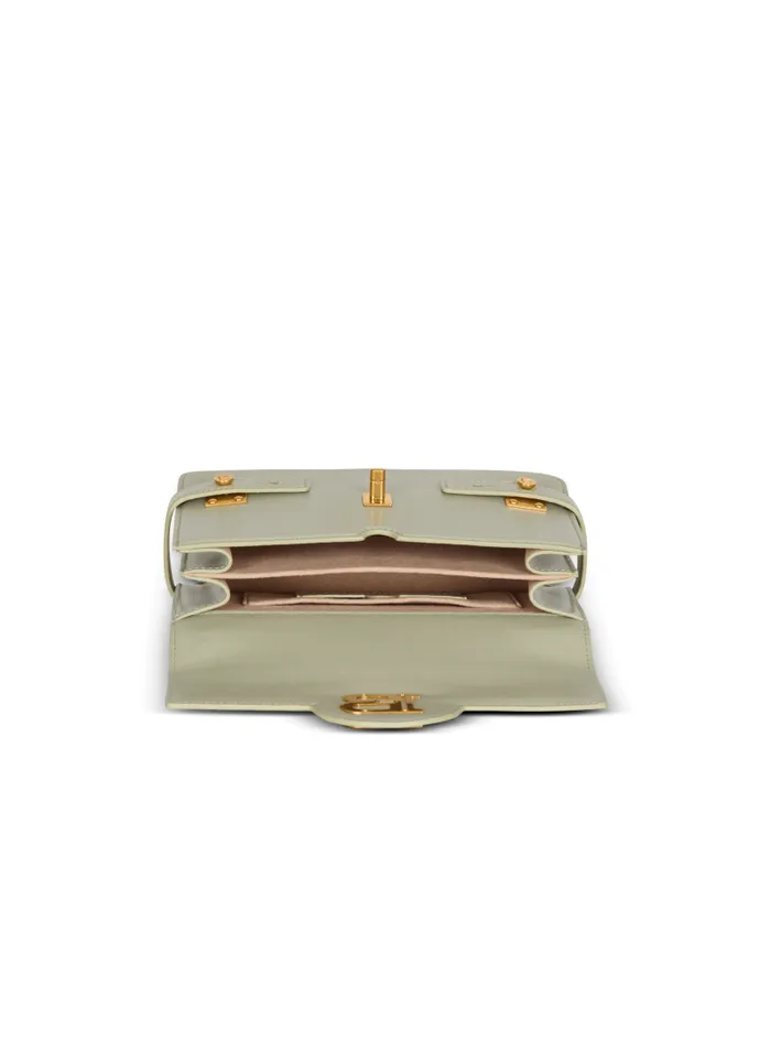 Balmain Crossbody Bags Women BBuzz Shoulder 24 Calfskin Bag Green