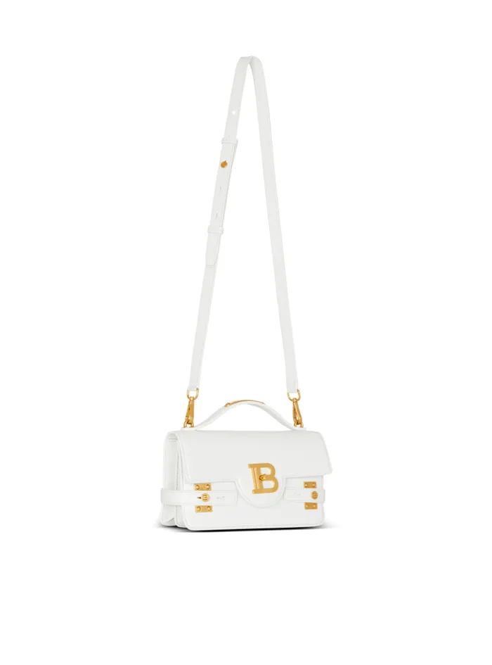 Balmain Crossbody Bags Women BBuzz Shoulder 24 Calfskin Bag White