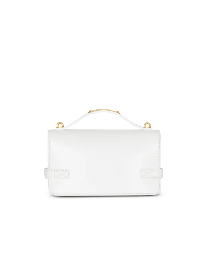 Balmain Crossbody Bags Women BBuzz Shoulder 24 Calfskin Bag White