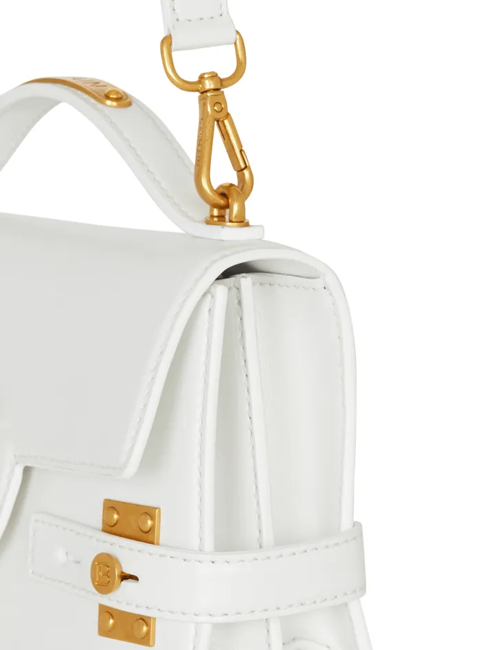 Balmain Crossbody Bags Women BBuzz Shoulder 24 Calfskin Bag White