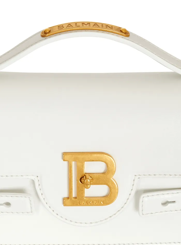 Balmain Crossbody Bags Women BBuzz Shoulder 24 Calfskin Bag White
