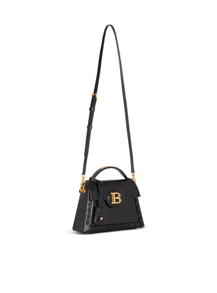 Balmain Crossbody Bags Women Box Leather BBuzz Dynasty Bag Black