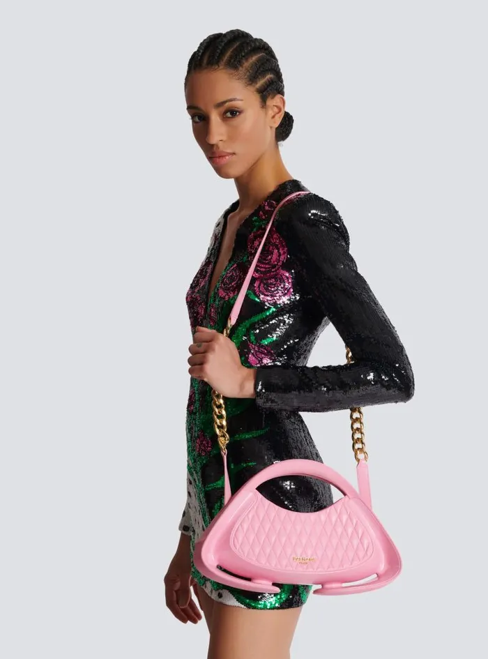 Balmain Crossbody Bags Women Jolie Madame Medium Bag Pink