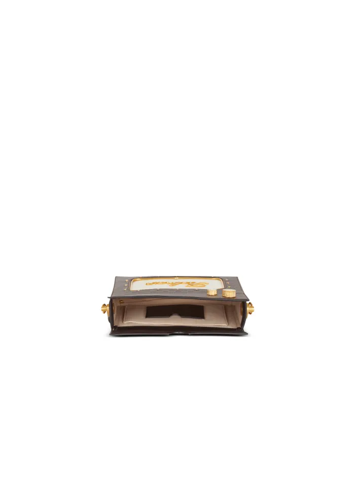 Balmain Crossbody Bags Women Radio Monogram Signature Bag Brown