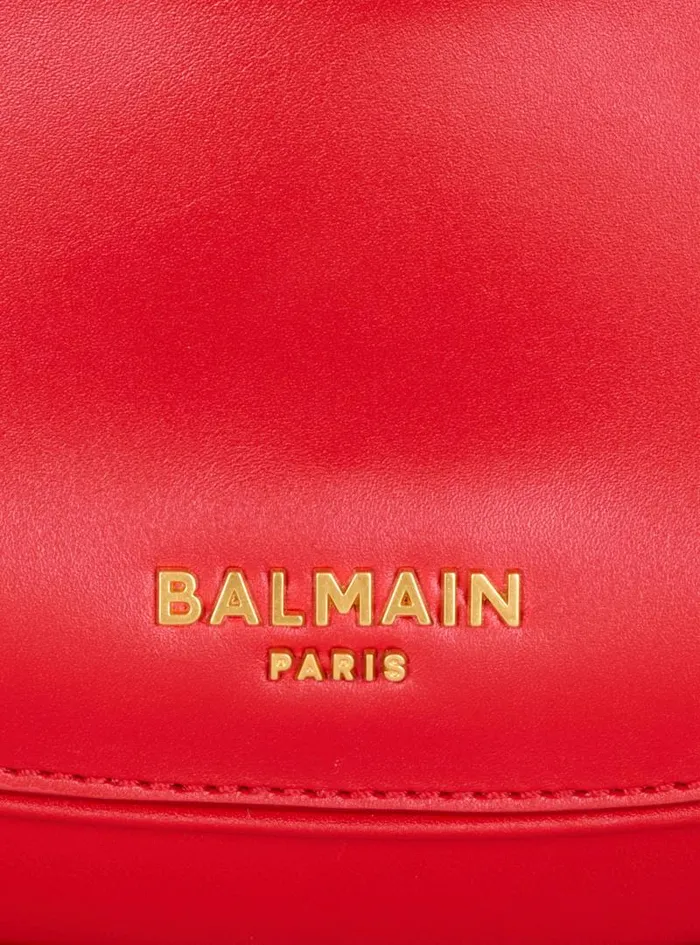 Balmain Crossbody Bags Women Small Jolie Madame Bag In Box Leather Red