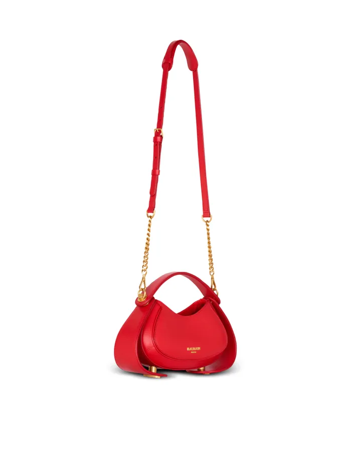 Balmain Crossbody Bags Women Small Jolie Madame Bag In Box Leather Red