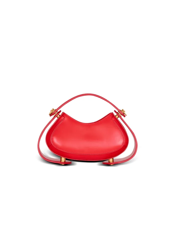 Balmain Crossbody Bags Women Small Jolie Madame Bag In Box Leather Red