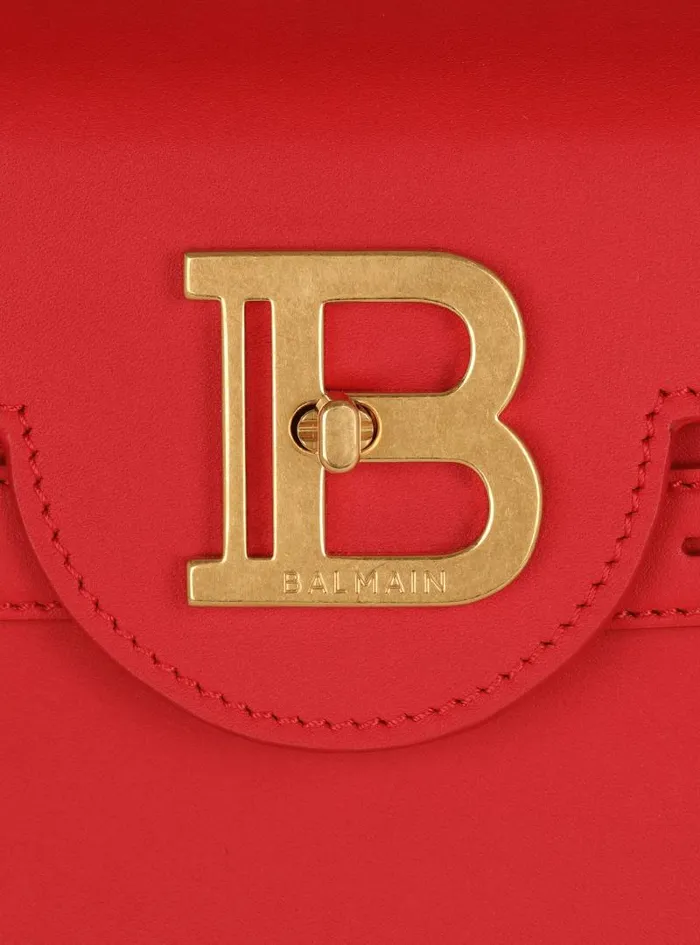 Balmain Crossbody Bags Women Smooth Leather BBuzz 23 Bag Red