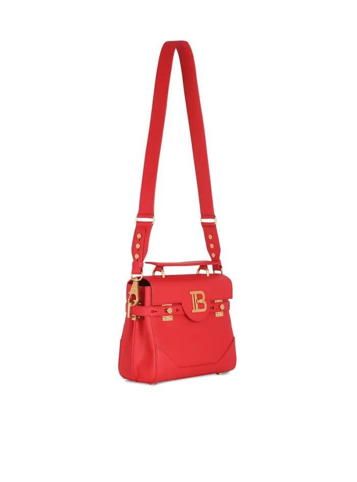 Balmain Crossbody Bags Women Smooth Leather BBuzz 23 Bag Red