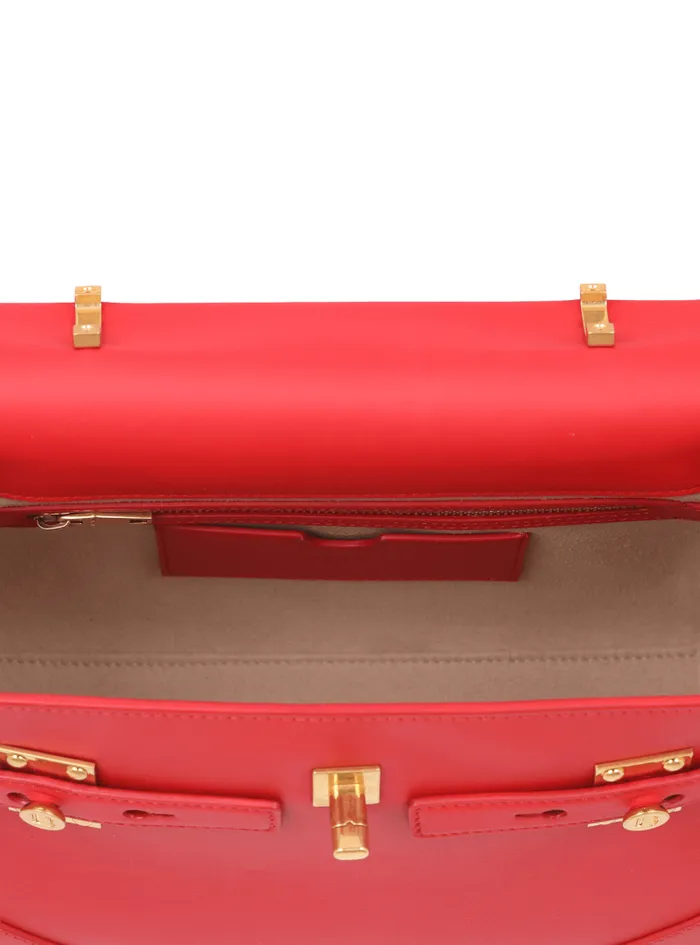 Balmain Crossbody Bags Women Smooth Leather BBuzz 23 Bag Red