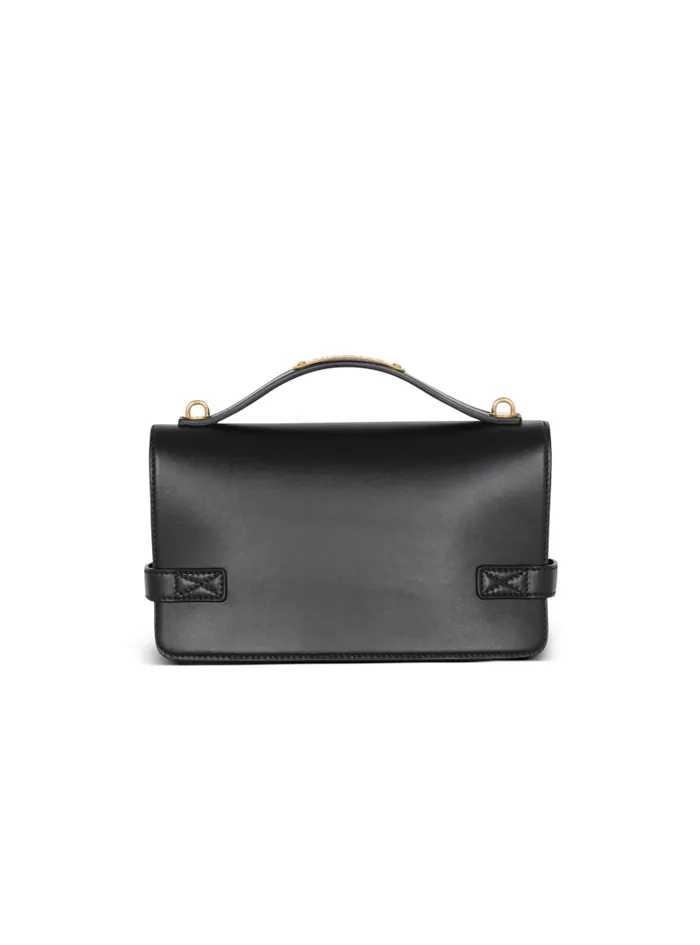 Balmain Crossbody Bags Women Smooth Leather BBuzz 24 Bag Black