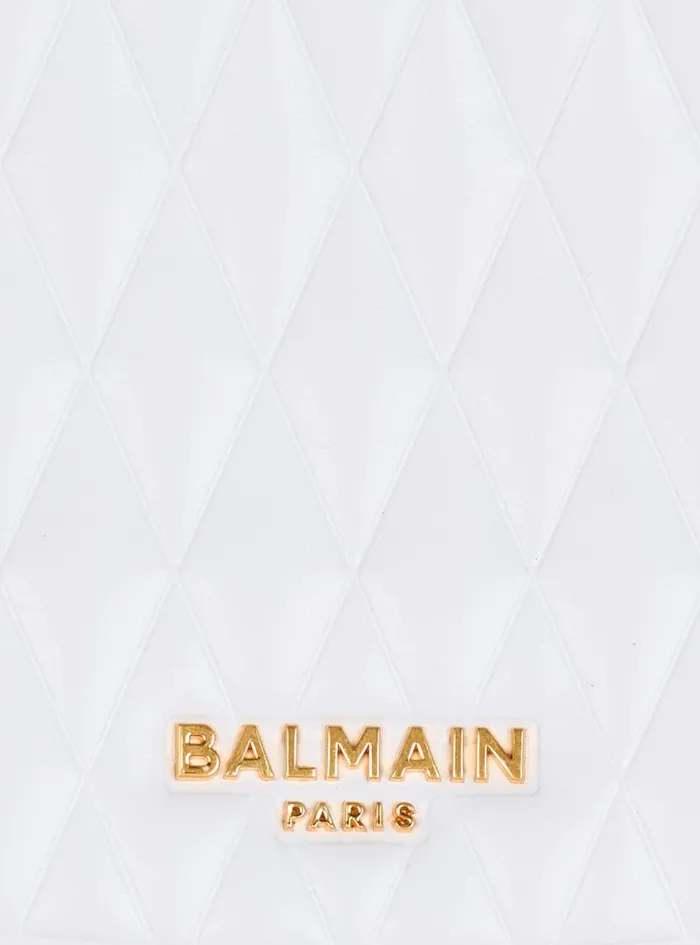 Balmain Crossbody Bags Women Twotone Quilted Medium Jolie Madame Bag White
