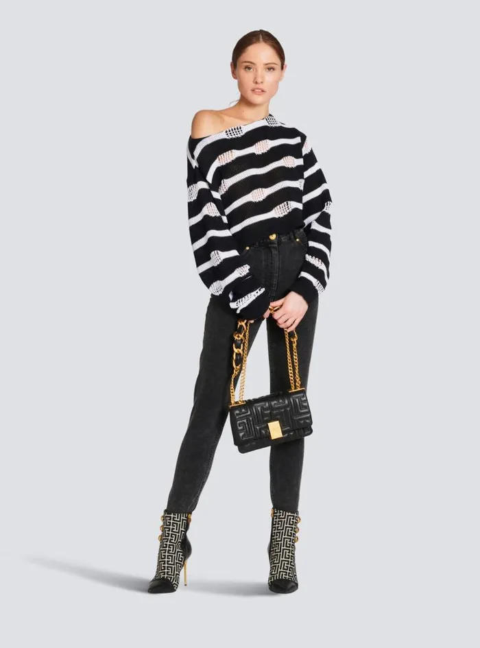 Balmain Denim Women Slim Fit Jeans Black