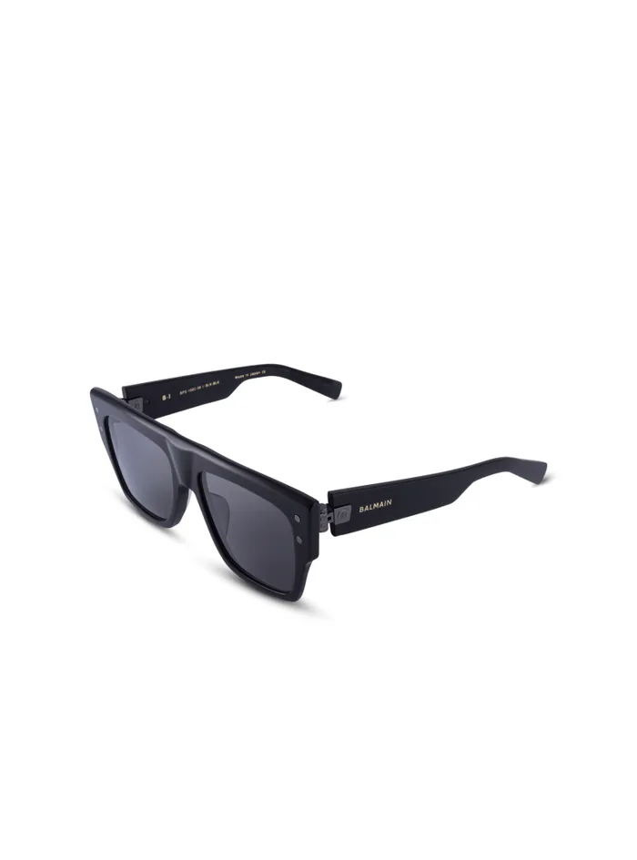 Balmain Eyewear Men Acetate BI Sunglasses Black Balmain Eyewear Men Acetate BI Sunglasses Black