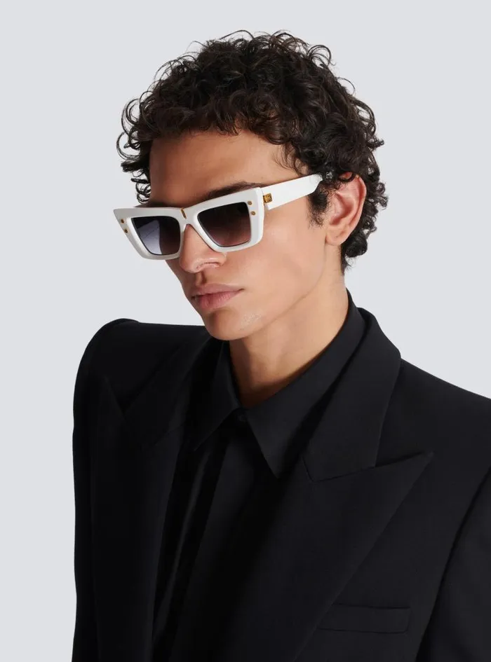 Balmain Eyewear WomenMen BEye Sunglasses White