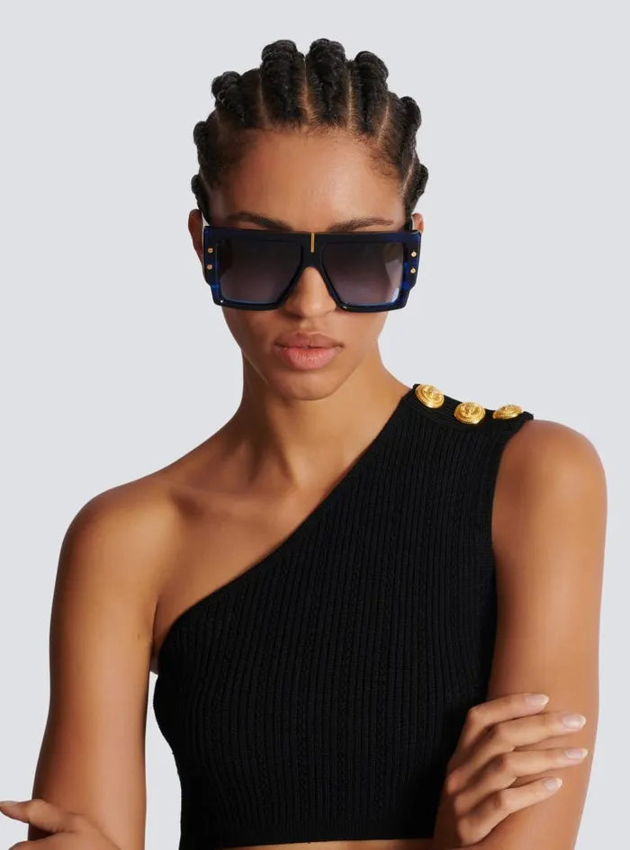 Balmain Eyewear WomenMen BGrand Sunglasses Blue
