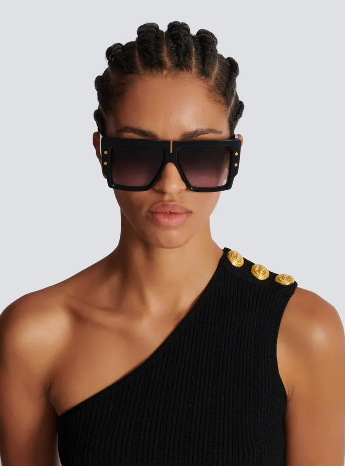 Balmain Eyewear WomenMen BGrand Sunglasses Gold