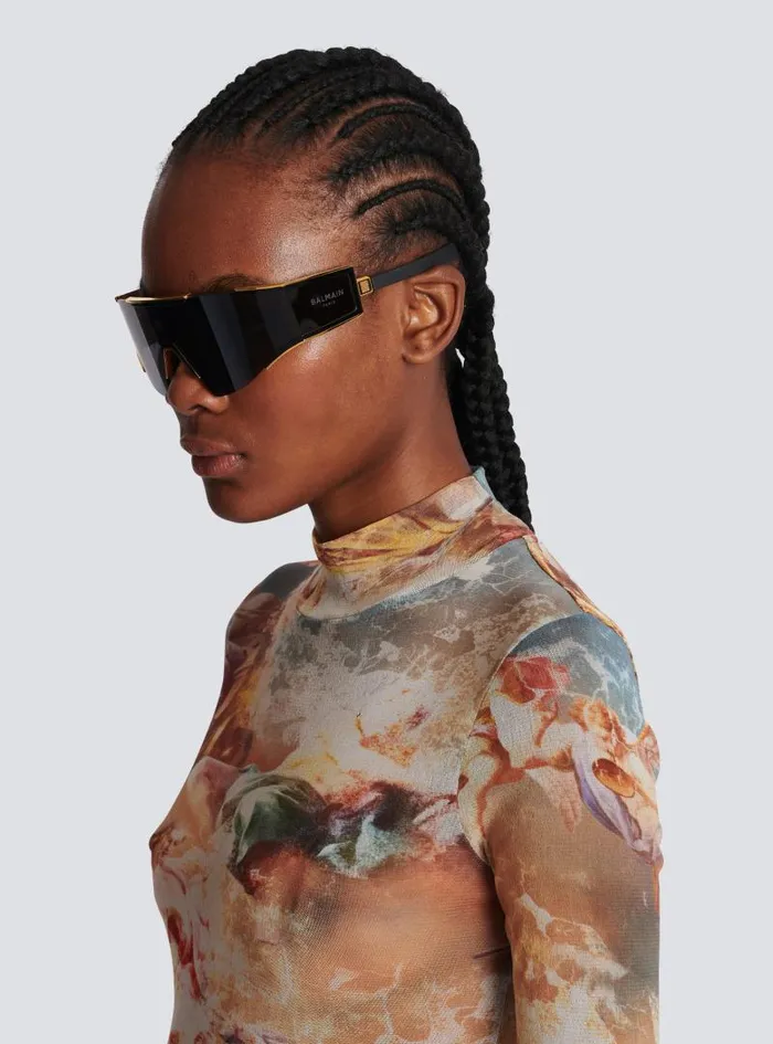 Balmain Eyewear WomenMen Fleche Sunglasses Black