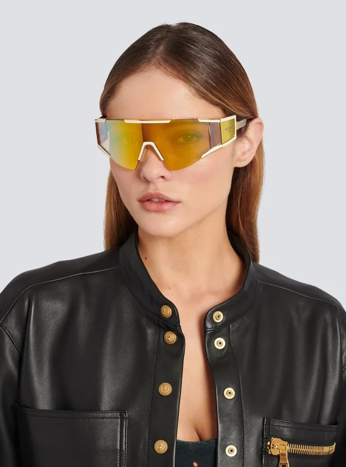 Balmain Eyewear WomenMen Fleche Sunglasses Yellow