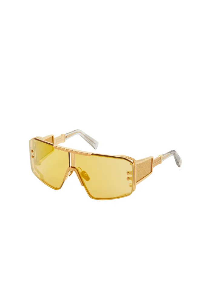 Balmain Eyewear WomenMen Le Masque Sunglasses Gold