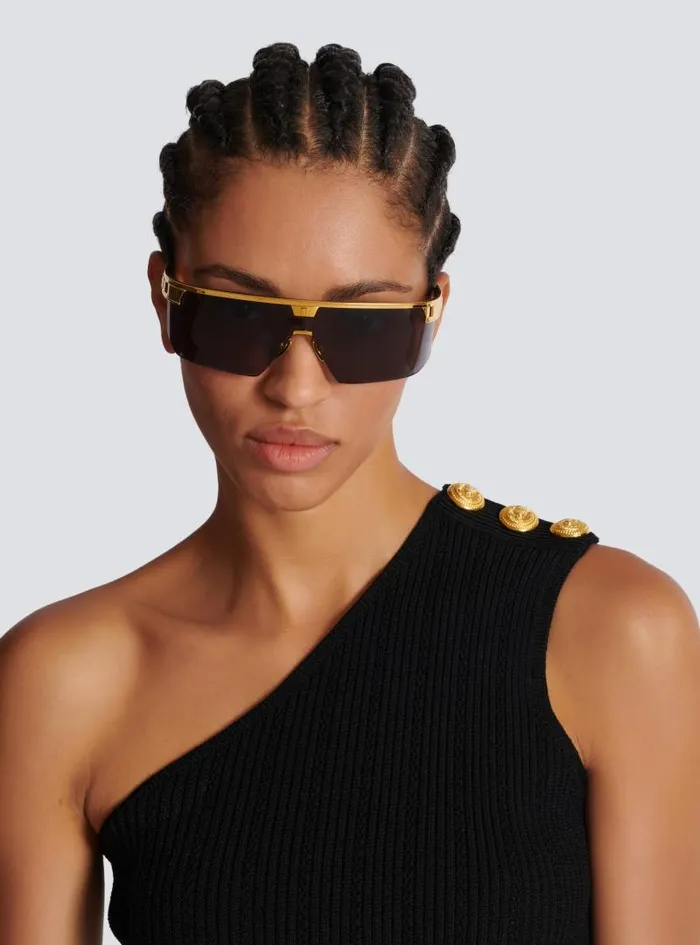 Balmain Eyewear WomenMen Major Sunglasses Gold