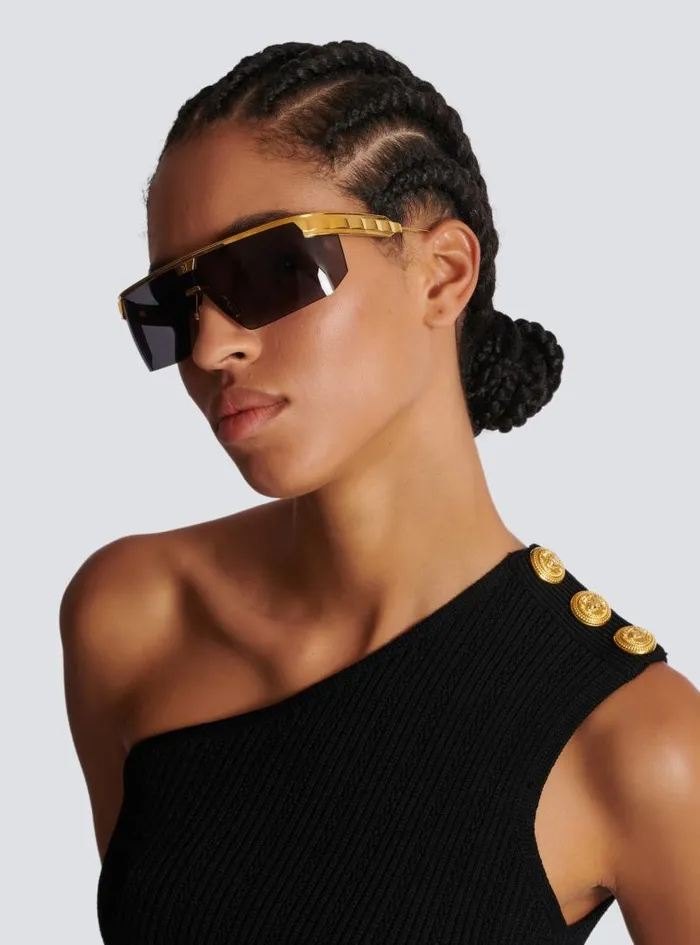 Balmain Eyewear WomenMen Major Sunglasses Gold